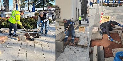 Tarihi Tophane Meydanı yenilendi