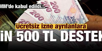 Teklif kabul edildi! Ücretsiz izne ayrılanlara 1500 TL destek