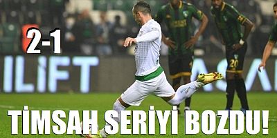 Timsah seriyi bozdu!