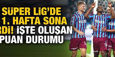Trabzonspor, Süper Lig'de 11. haftayı lider tamamladı!