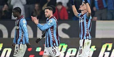 Trabzonspor'un zirve takibi, 3 puan 3 golle geldi