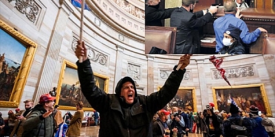 Trump destekçileri kongreyi işgal etti!