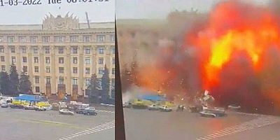 Ukrayna-Rusya savaşı: Harkov’da belediye binasını vurdular