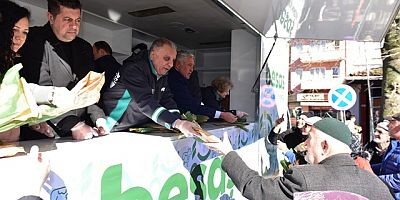 Yenişehir'de bugün pideler Büyükşehir'den