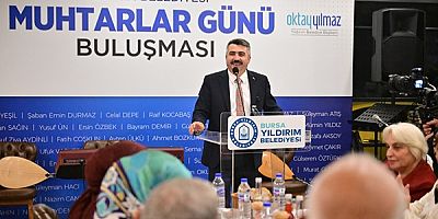 Yıldırım Belediye Başkanı Yılmaz'dan muhtarlarla kutlama