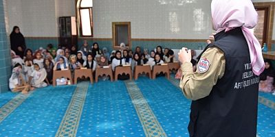 Yıldırım'da çocuklarla afete hazırlık eğitimi