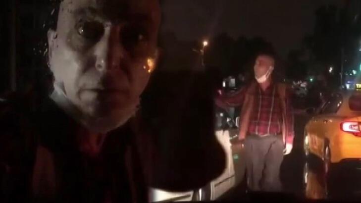 Taksici dehşet saçtı! Otomobilin camını yumruklayıp, küfürler yağdırdı
