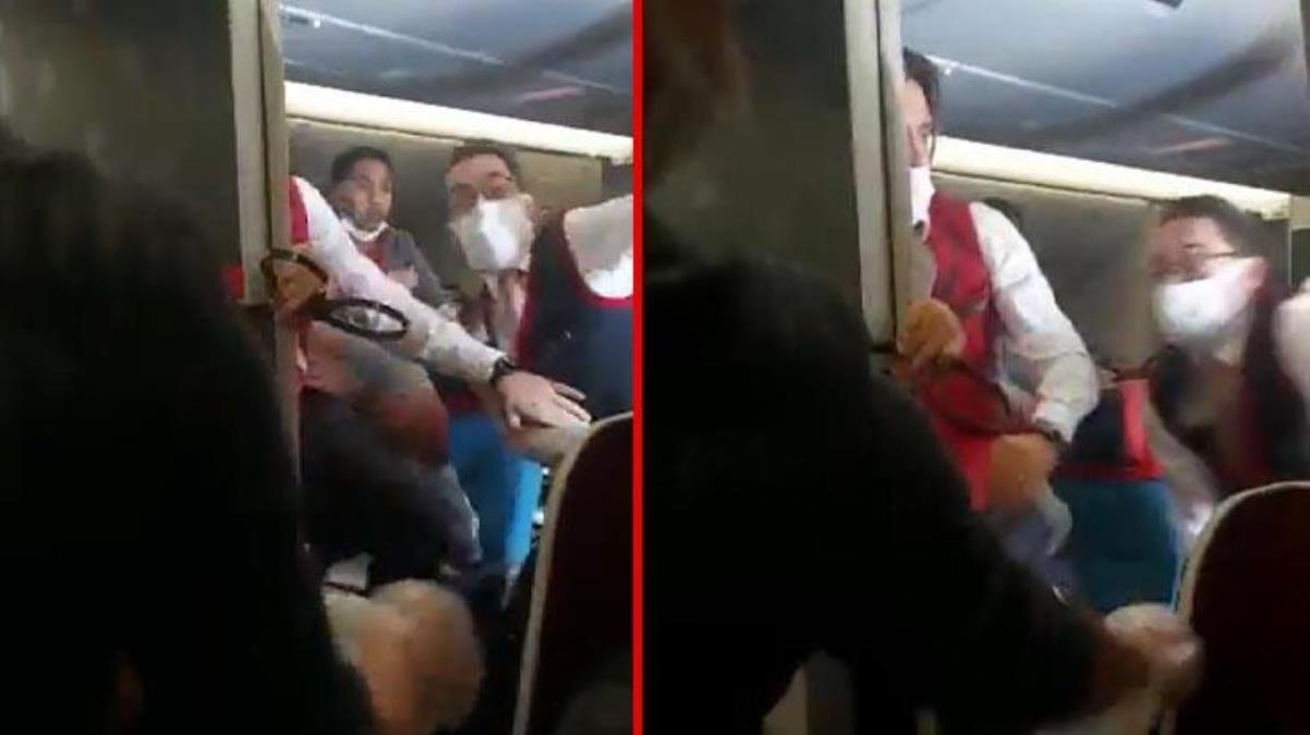 THY uçağında yolcu, kabin memurunun parmağını ısırıp etrafa saldırdı! Acil iniş yaptılar