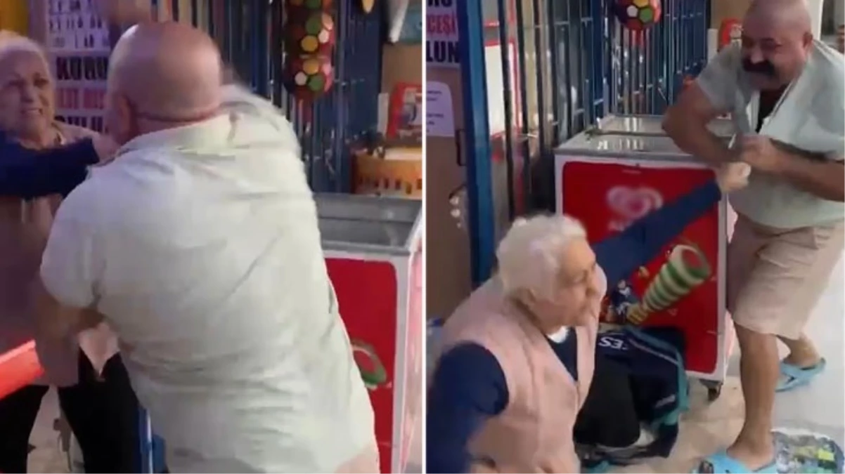 Torununa kızan babaanne, oğlu tarafından herkesin içinde darbedildi