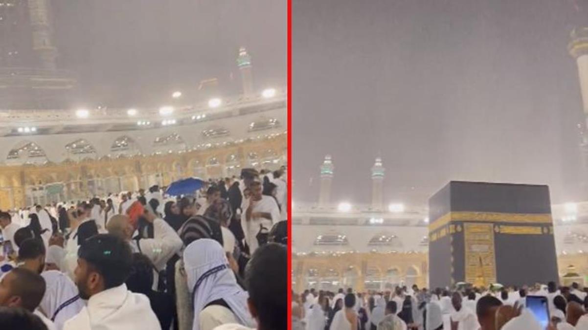 Videonun Kabe'ye kar yağdığını gösterdiği iddiası yanlış