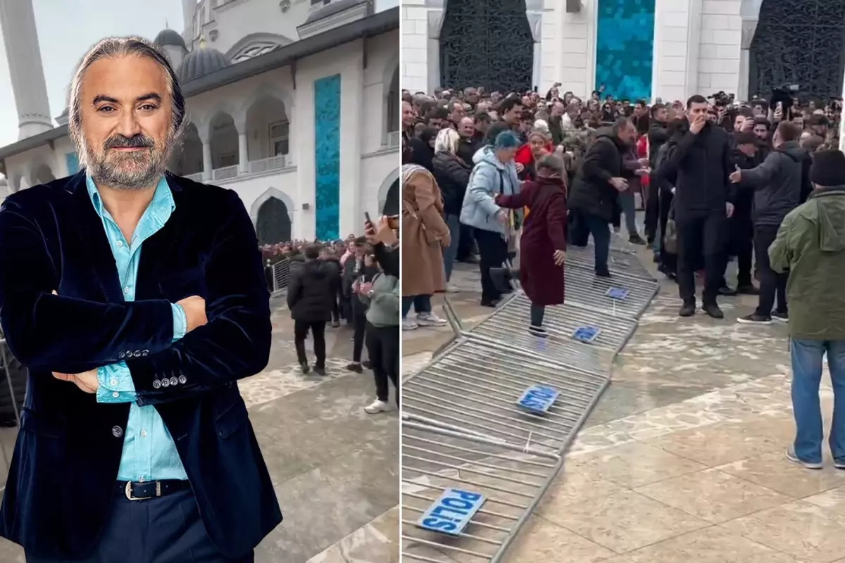 Volkan Konak'ın cenazesinde gerginlik! Polis barikatı yıkıldı
