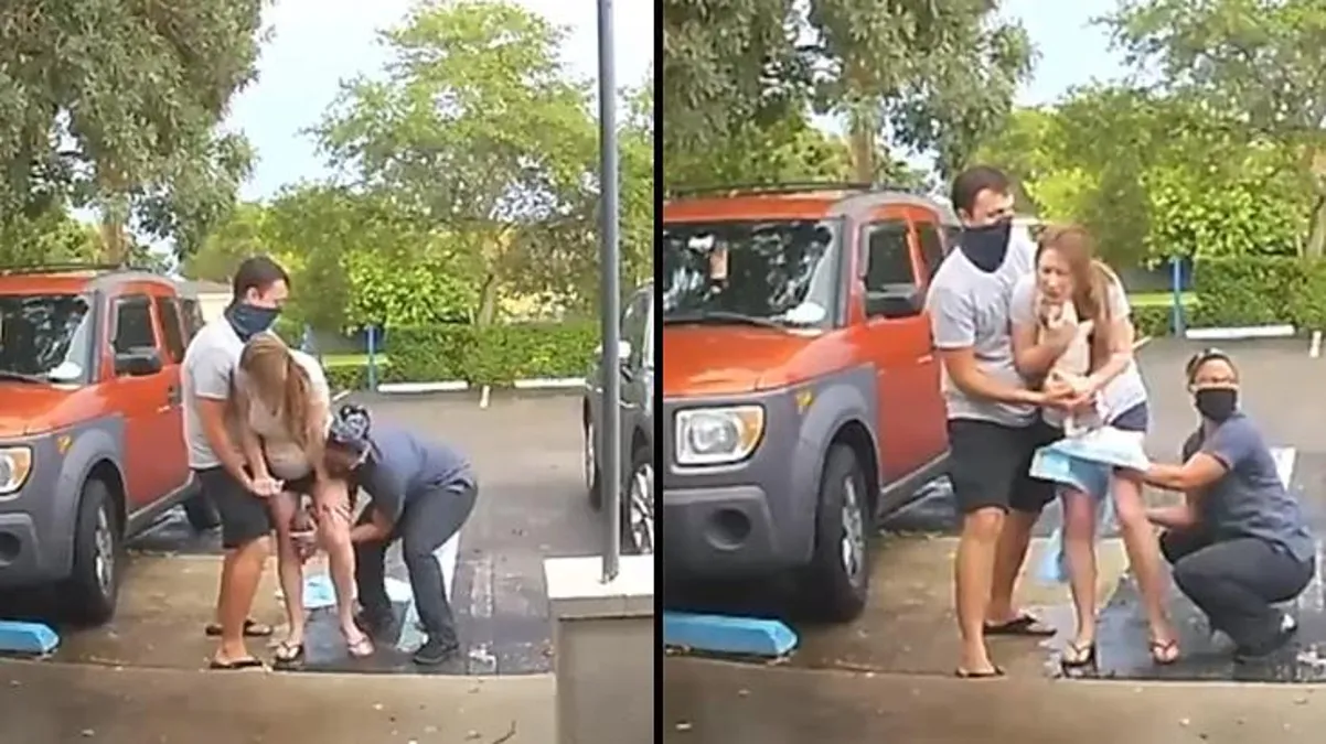 Yardım çığlıkları atan kadın hastaneye yetişemeyip otoparkta doğum yaptı