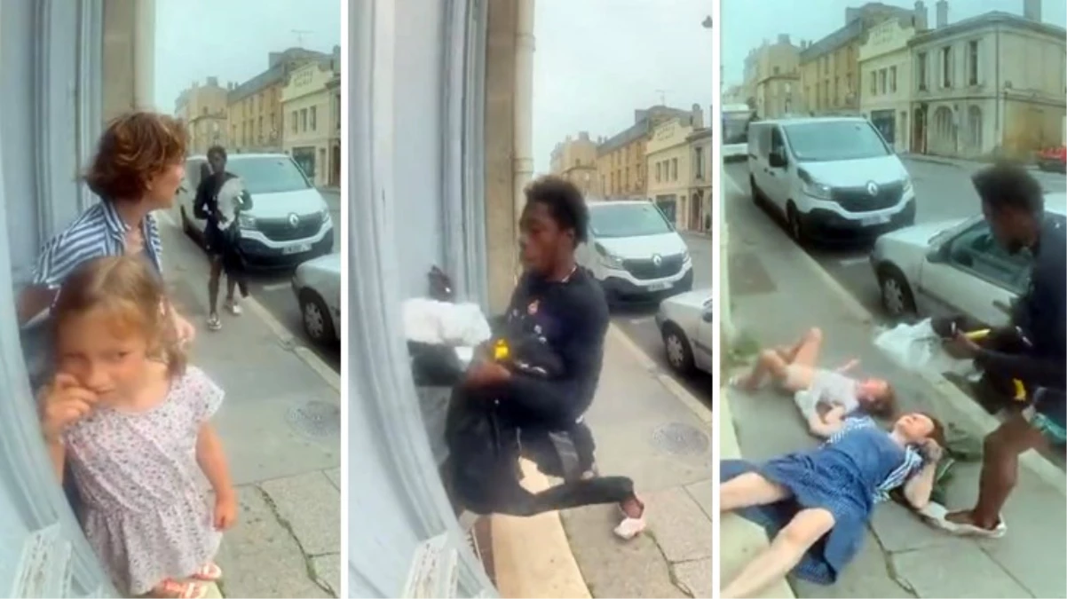 Yaşlı kadını gasp edip torununu kaçırmaya çalıştı! O anlar kamerada