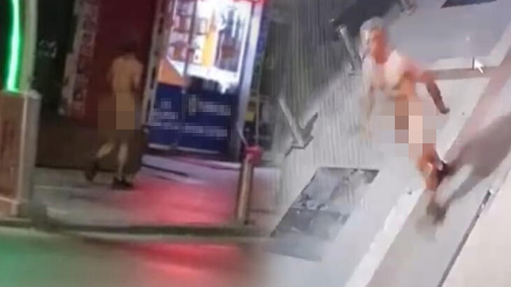 Yer: Kocaeli... Kaldırımda çırılçıplak yürüdü