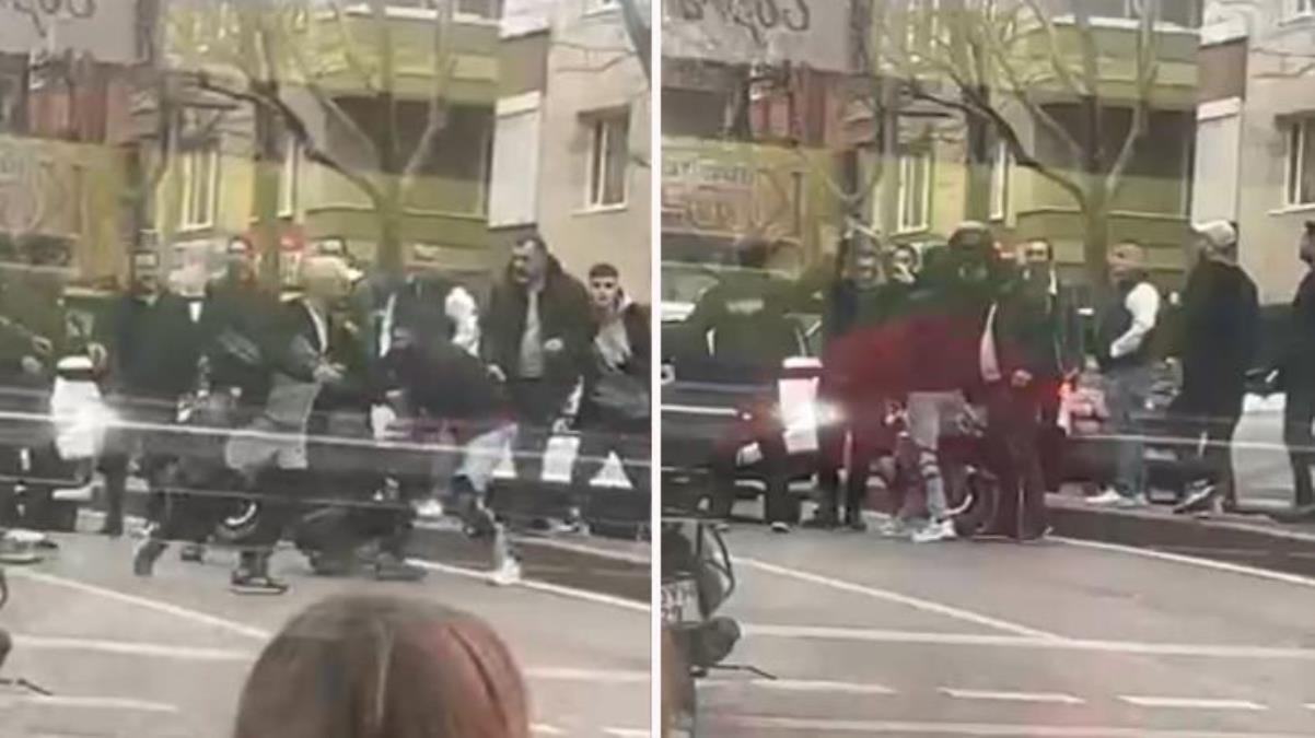 Yol verme tartışması caddeyi savaş alanına çevirdi! Biri kaskla, diğeri laptopla saldırdı