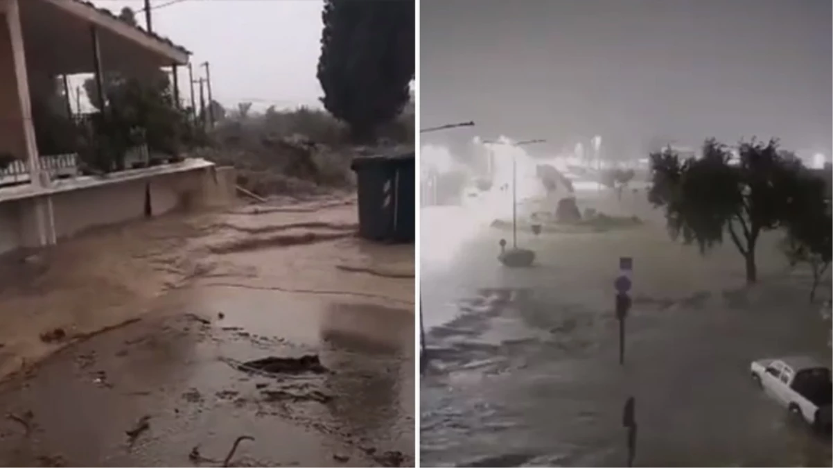 Yunanistan'ı Elias Fırtınası vurdu: Üst katlara çıkın, hayatınızı koruyun