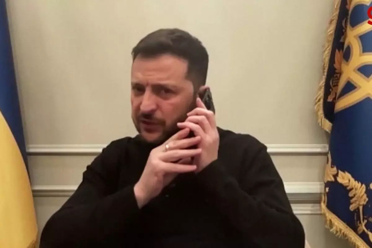Zelenskiy'e canlı yayında sürpriz telefon: Seni sonra arayacağım