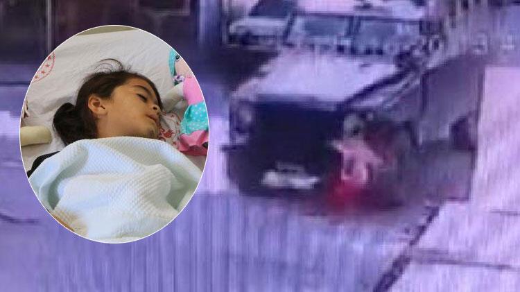 Zırhlı aracın altında kalan 5 yaşındaki Nure, hayati tehlikeyi atlattı