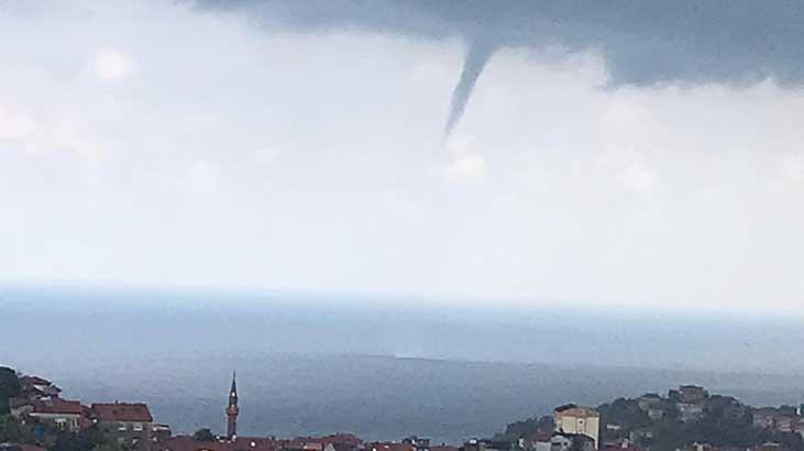 Zonguldak'ta denizde hortum oluştu