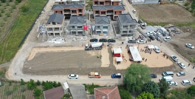 Aksungur Spor Tesisi için ilk harç döküldü