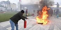 Bursa Osmangazi’de başarılı deprem ve yangın tatbikatı